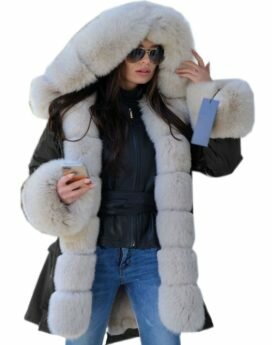 Parka de luxe À Capuchon Long